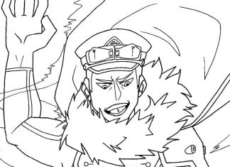 Kolorowanki Inasa Yoarashi Żołnierz Inasa Yoarashi