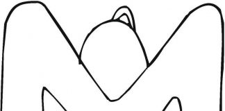 Kolorowanki Litera M