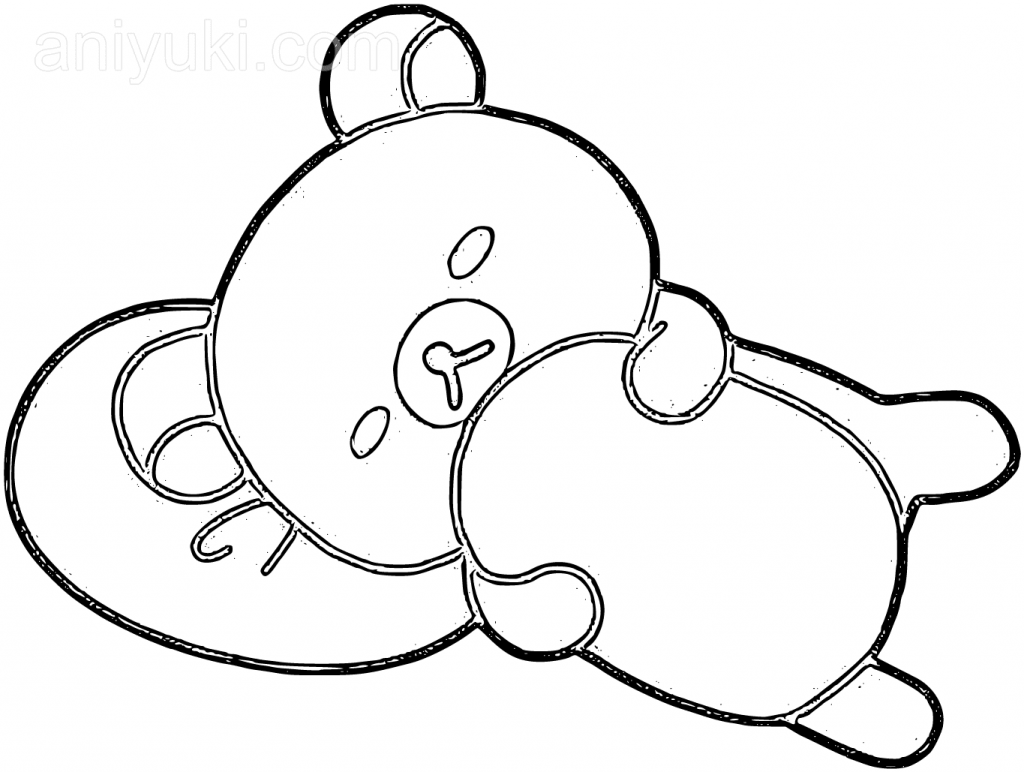 koloroawanka japońska niedźwiedź